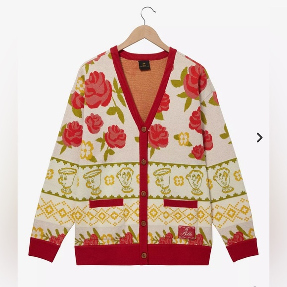 Disney Beauty and The Beast Belle Cardigan Sweater  - BoxLunch Exclusive Medium - Picture 1 of 14